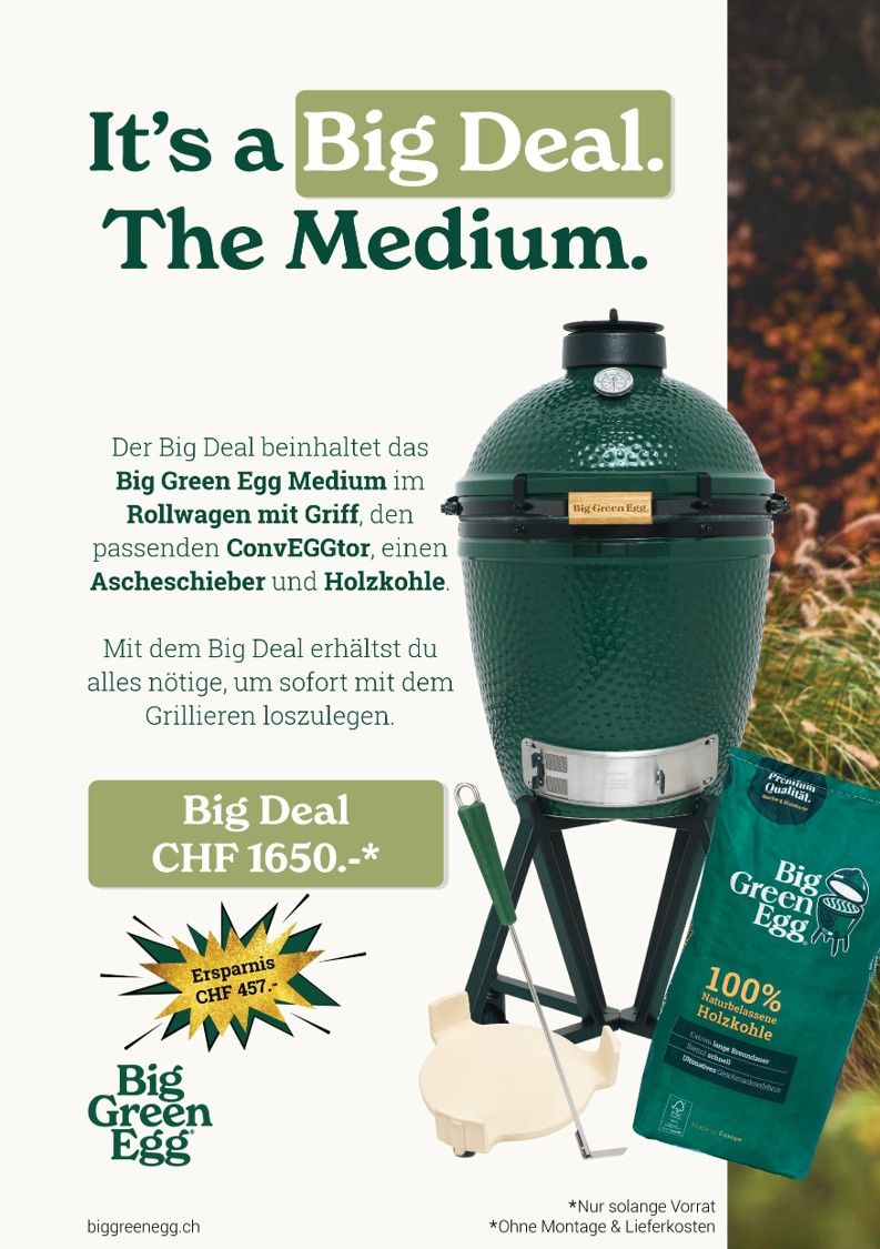 Big Green Egg Medium Aktion